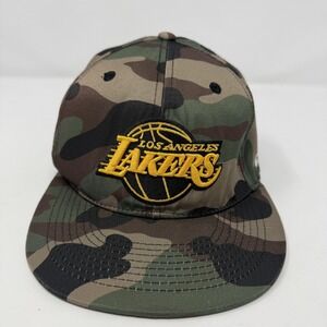 Los Angeles Lakers Hat Cap Snap Back One Size Camo NBA Basketball Ultra Game